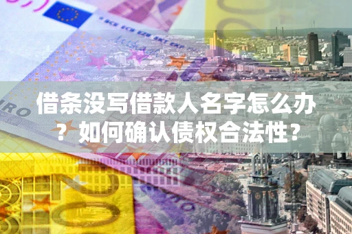 北京借条没写借款人名字怎么办？如何确认债权合法性？