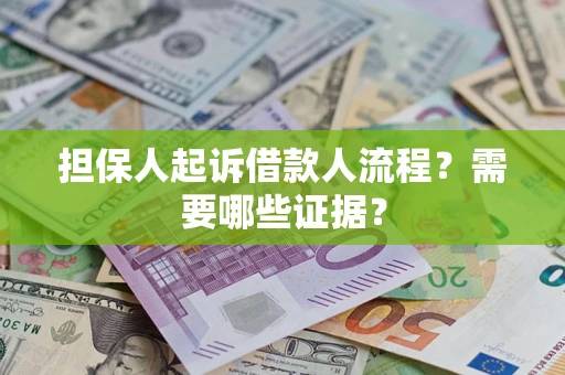 北京担保人起诉借款人流程?需要哪些证据? 北京担保人起诉借款人流程?需要哪些证据?