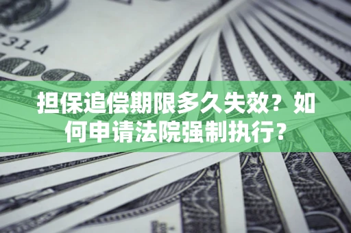 北京担保追偿期限多久失效？如何申请法院强制执行？