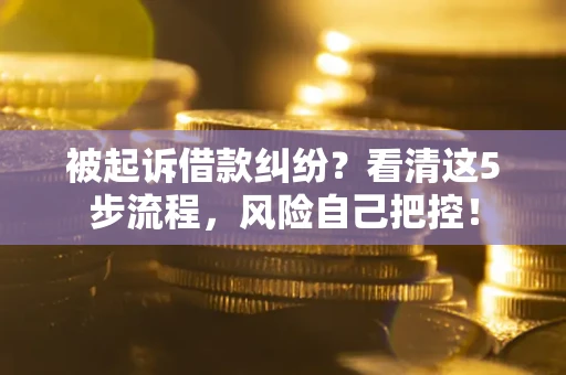 北京被起诉借款纠纷？看清这5步流程，风险自己把控！
