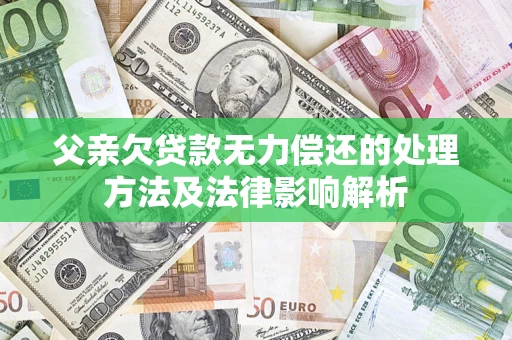 北京父亲欠贷款无力偿还的处理方法及法律影响解析